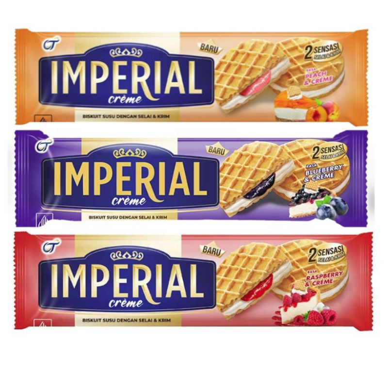 

Imperial Creme 108gr Biskuit Susu Selai Blueberry Krim Biscuit Crunchy Waffle - Biskuit - Toserba Gadjah - Ekonomis