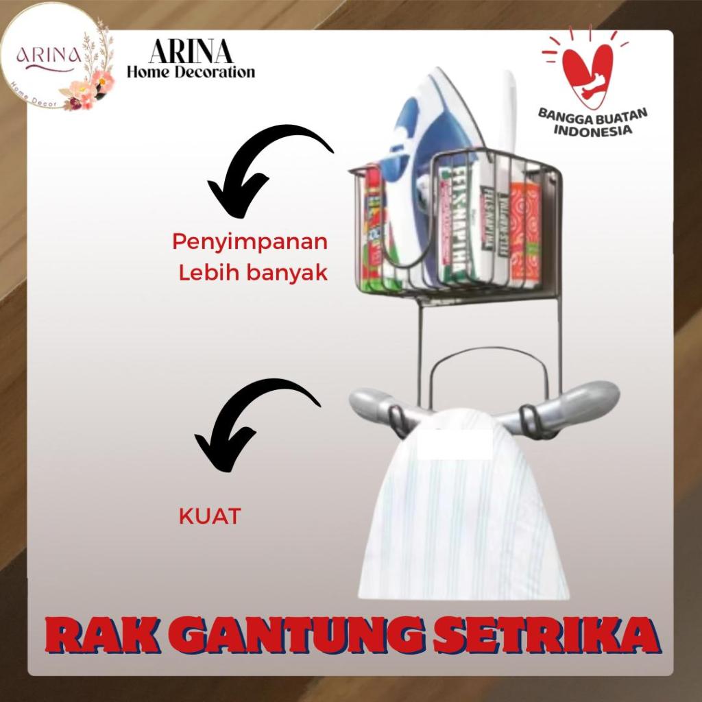 [AHD] RAK SETRIKA GANTUNG PREMIUM RAK SETRIKA DAN PAPAN SETRIKA DINDING