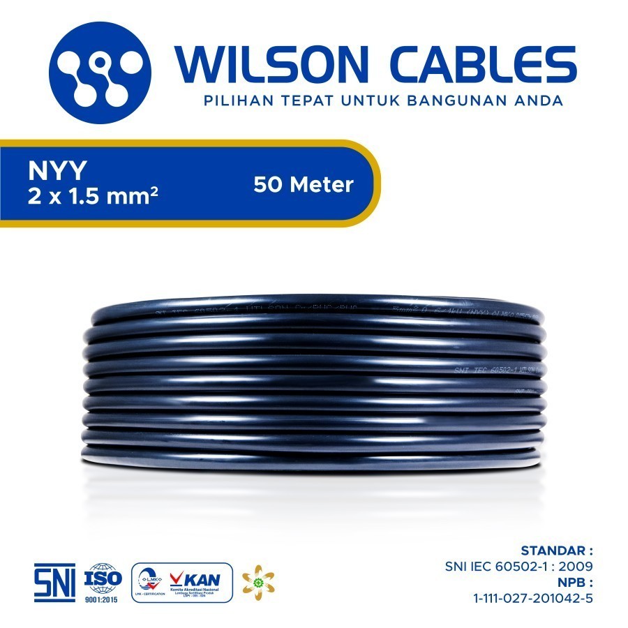 WILSON Kabel NYY 3x1.5 @50Meter SNI LMK