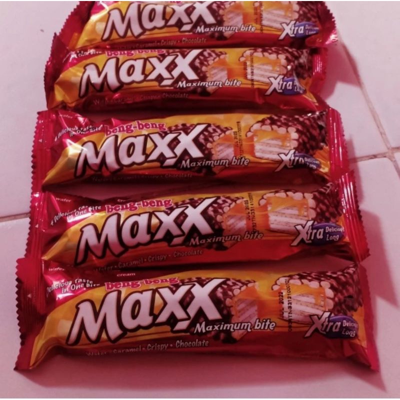 

Beng Beng Maxx 32gr/pcs bengbeng biscuit cokelat