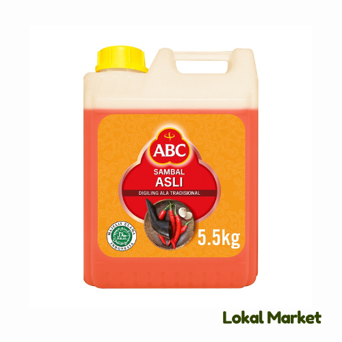 

ABC Saus Sambal Asli 5.5 kg dan ABC Saus Tomat 5,7kg