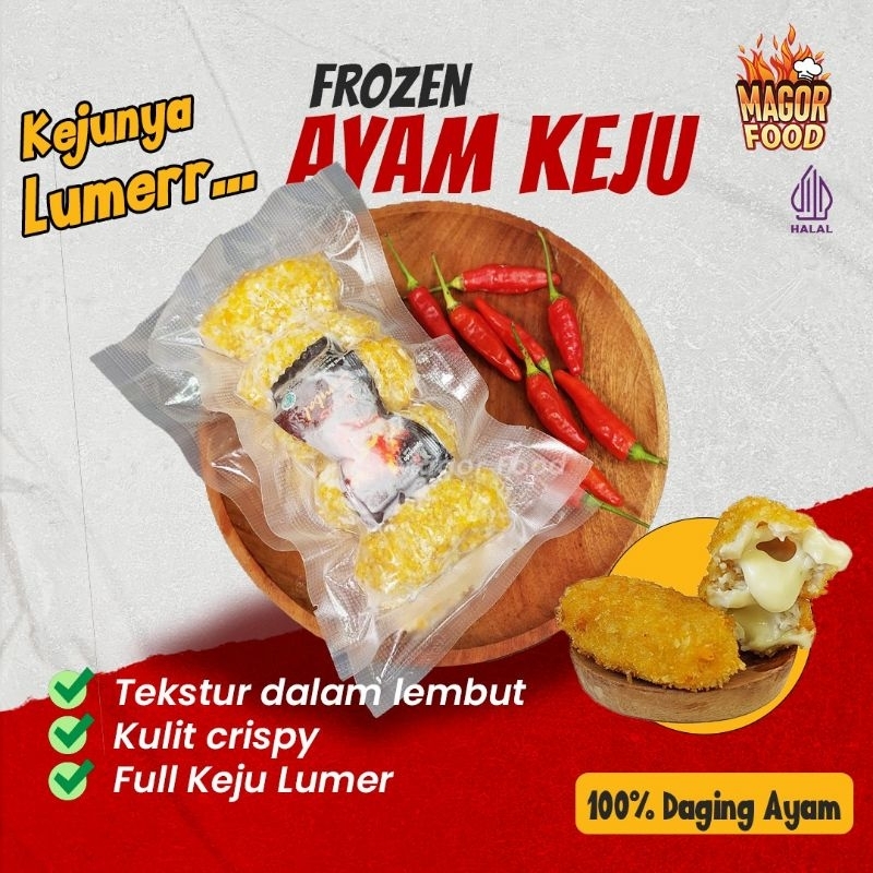

MAGOR FOOD FROZEN FOOD AYAM KEJU UDANG KEJU LUMER FULL AYAM