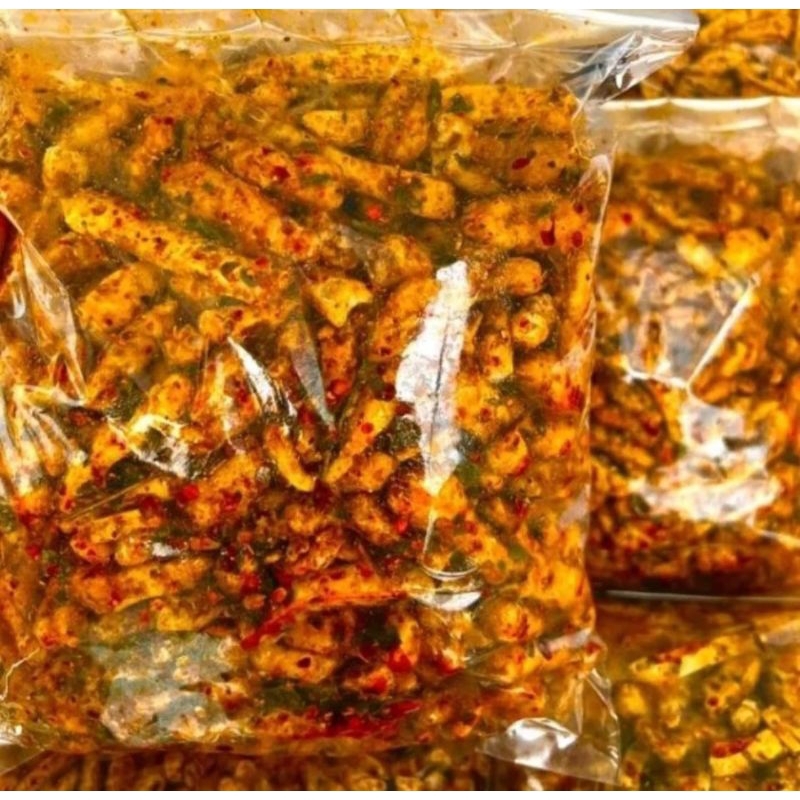 

TERMURAH 1/2 KG BASRENG PEDAS DAUN JERUK / 500 GRAM STIK BASRENG PEDAS DAUN JERUK / BASRENG STIK DAUN JERUK/ STIK BASRENG PEDAS