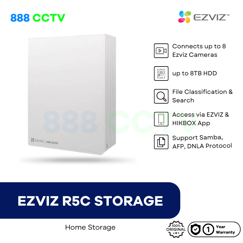EZVIZ R5C Home Storage NAS 8ch NVR