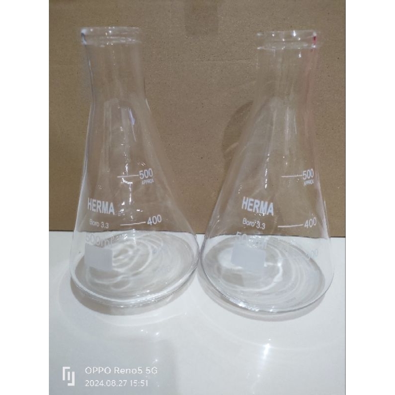 HERMA Erlenmeyer flask / Erlenmeyer Flask / 50 ml - 100 ml - 250 ml