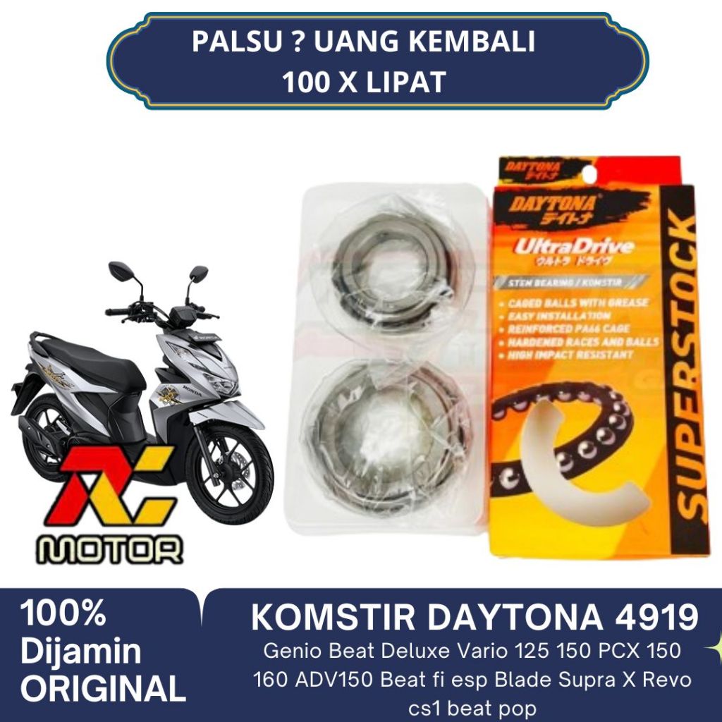 KOMSTIR HONDA BEAT NEW STREET 2020 ORIGINAL DAYTONA 4919