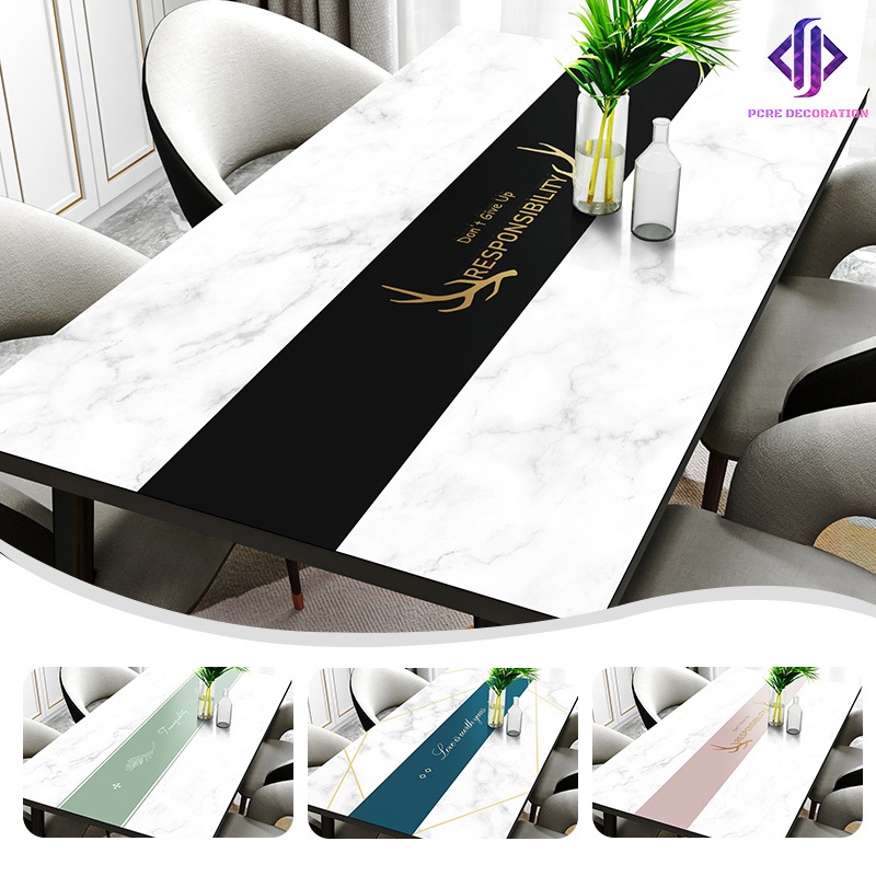 pcre Alas meja kulit/taplak meja /taplak meja tamu/taplak meja makan/taplak meja makan anti air/tapl