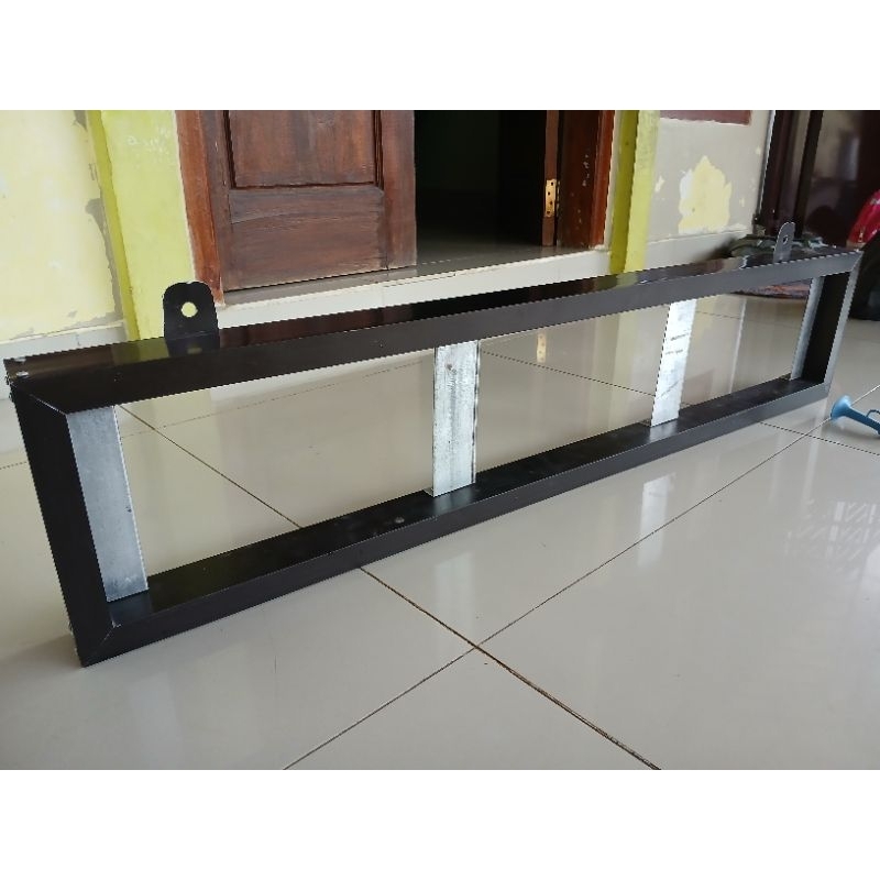 frame rauning teks 3 panel husus p10 DIP/p5 RGB/breket untuk 3 panel ukuran 16 x 96 indoor
