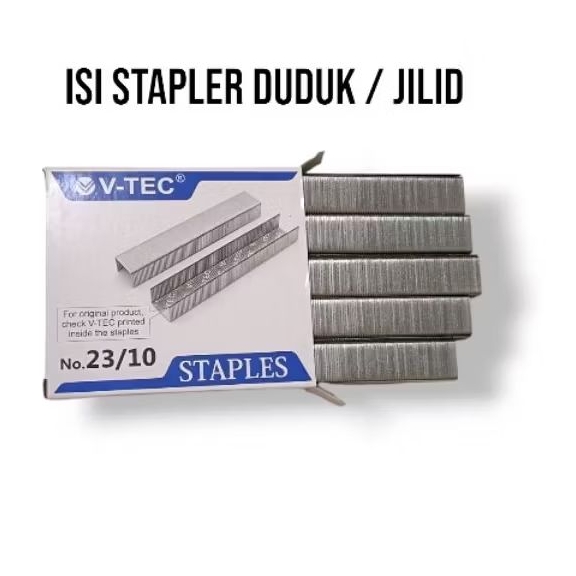 isi staples / anak hekter meja duduk besar / hekter jilid ( 1 pcs)