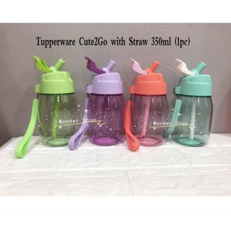 TUPPERWARE ORIGINAL CUTE 2 go / H2GO / BOTOL MINUM ANAK 300ML