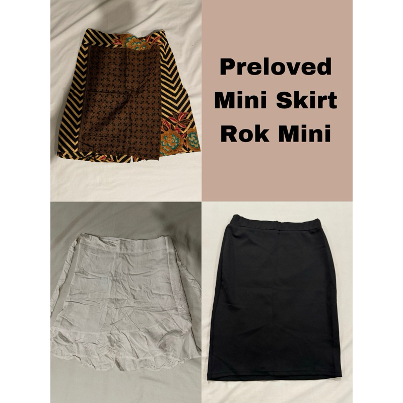 Preloved Mini Skirt Rok Mini Rok Celana Rok Panjang Rok Kerja