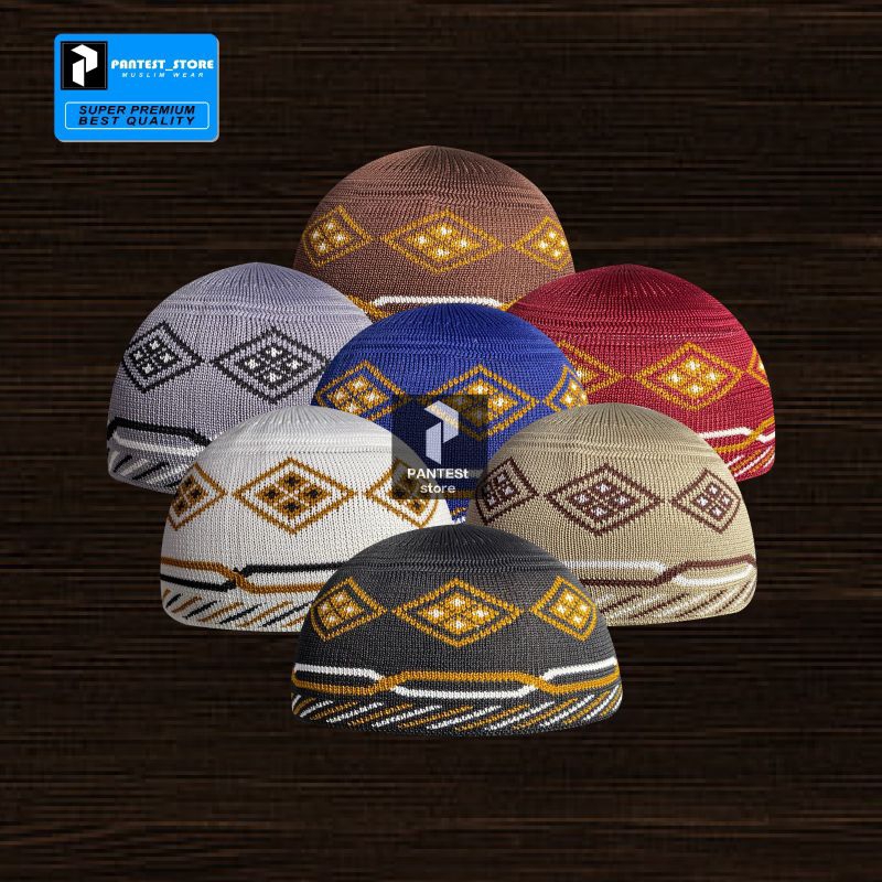 PECI RAJUT MOTIF AL-FATHIR/PECI PREMIUM/BUSANA PRIA MUSLIM/PECI GROSIR