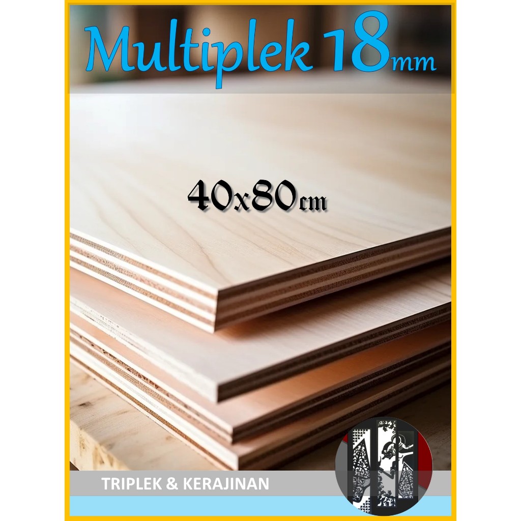 Triplek 18mm 40x80 cm Multiplek MDF Melamin Blokmin Blokboard 18 mm 80x40 | 40 x 80 | 80 x 40 cm