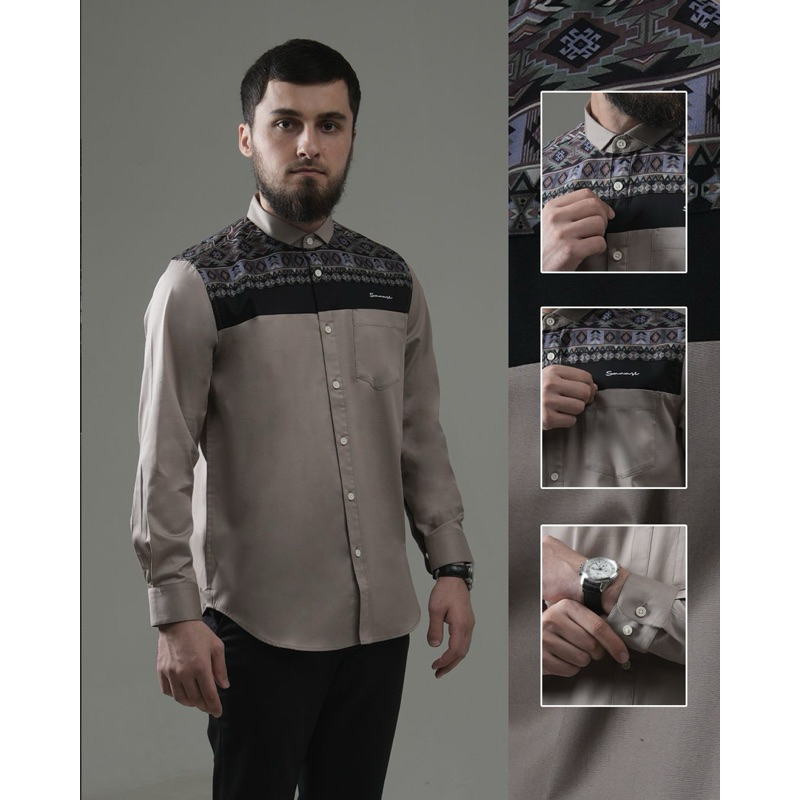 Samase Kemko Batik R-102P Brown