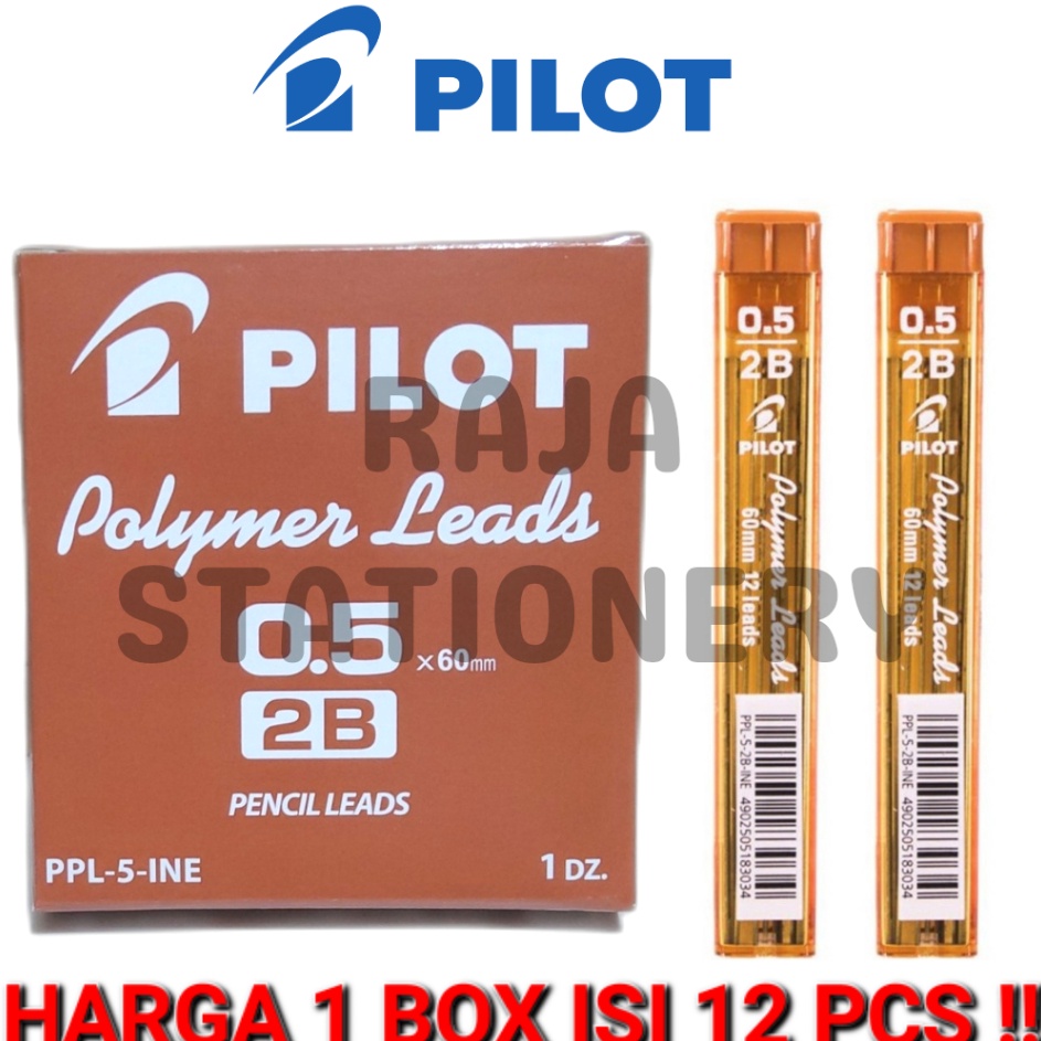 

TERBARU PILOT PENCIL LEAD 2B 5MM ISI PENSIL MEKANIK PILOT 5 2B 12PCS