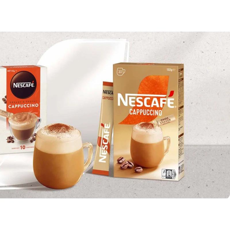 

Nescafe capuccino skim Australia + chocolate bubuk diatas