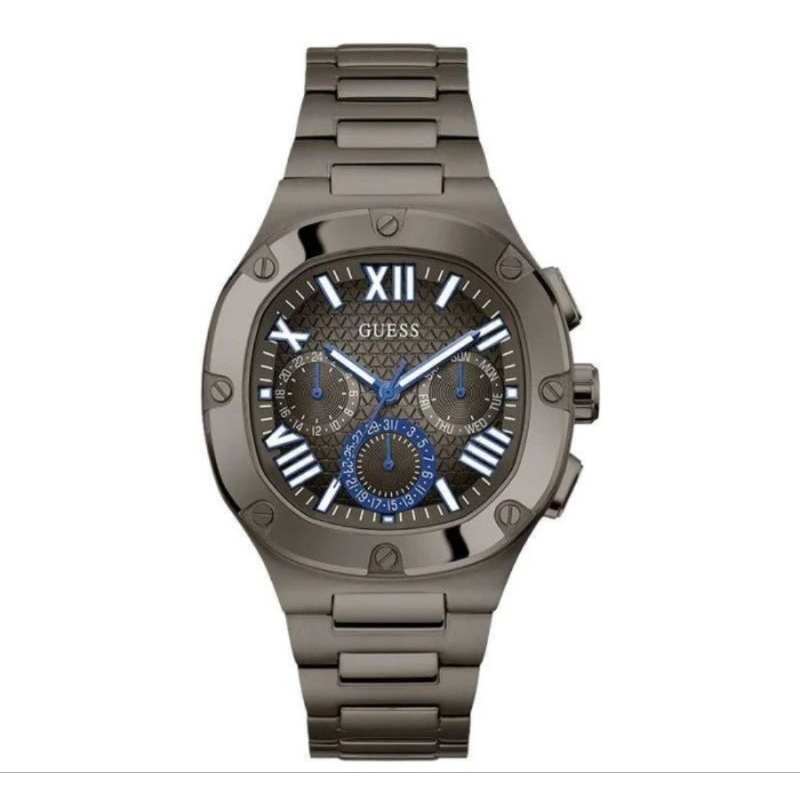GUESS GW0572G5 Original HEADLINE Jam Tangan Pria Analog Black Blue