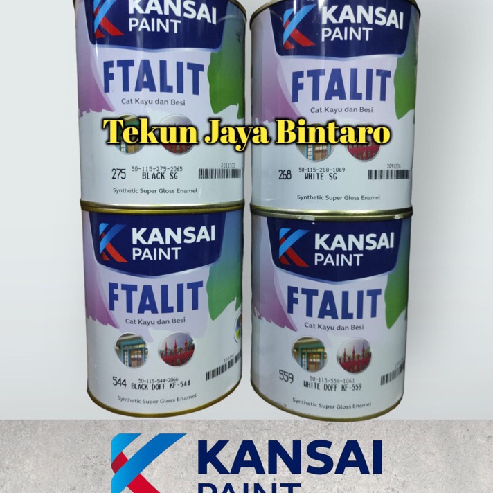 

READY GAN CAT FTALIT 1 KG WARNA DOFF SEMI GLOSS CAT MINYAK UNTUK KAYU DAN BESI