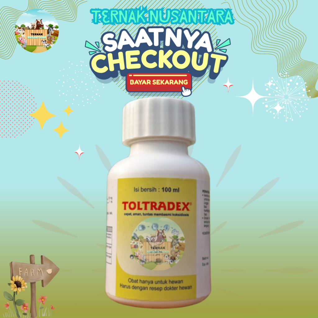 TOLTRADEX 100 ml - obat koksidiosis pada hewan / Medion