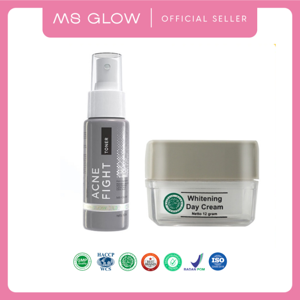 MS Glow Bundling Day Cream dan Toner - 2 Item