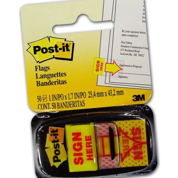 

SERBA MURAH POST IT SIGN HERE 3M