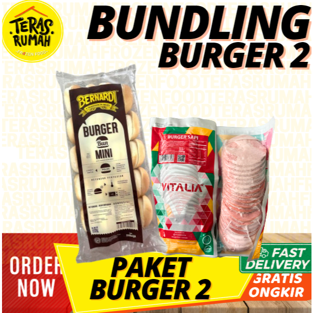 

PAKET BURGER 2 - MINI BURGER ISI 20 & BEEF BURGER ISI 20