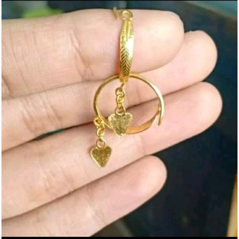 anting model 2gr emas london 24k kadar 99,99%