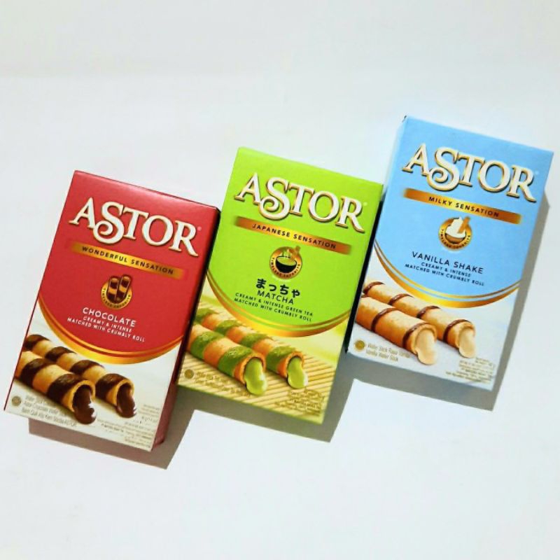 

ASTOR SINGLES VANILLA, COKLAT, MATCHA 40GR