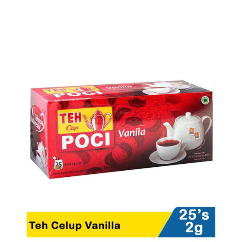 

Teh Poci Vanilla Merah Isi 25 Pcs PROMO MURAH/Poci Vanilla Merah 1 Kotak Isi 25 Pcs PROMO MURAH