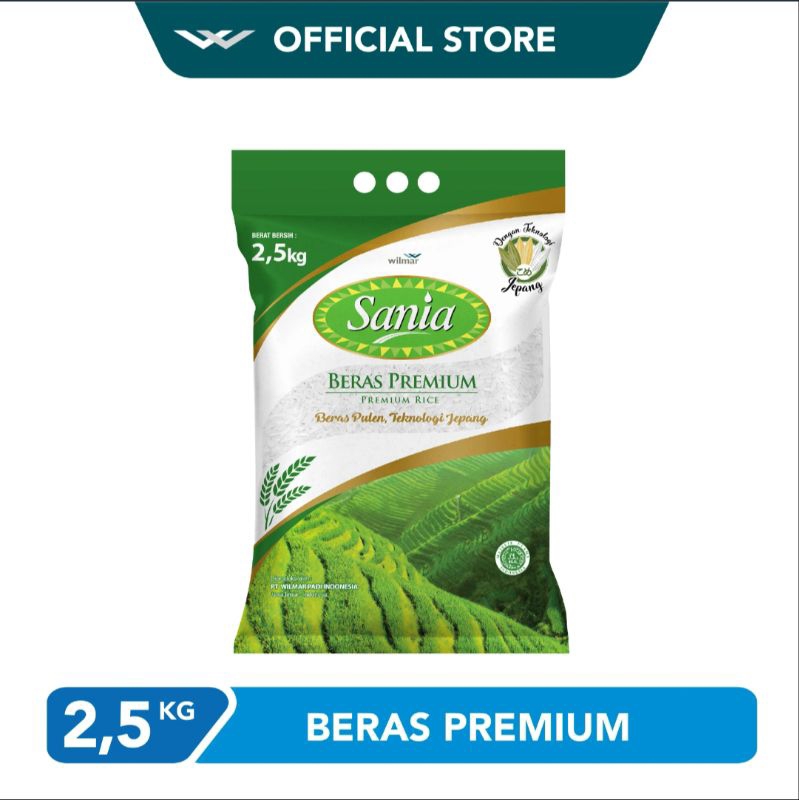 

Beras Premium SANIA Kemasan 2,5 Kg