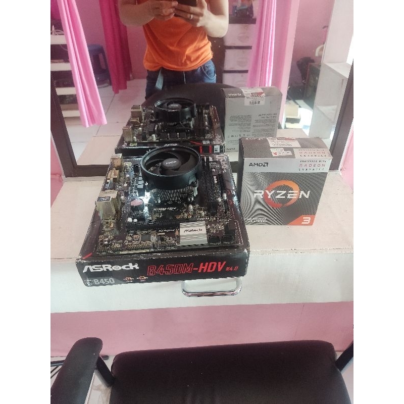 ryzen 3 3200g + mobo b450m hdv r4