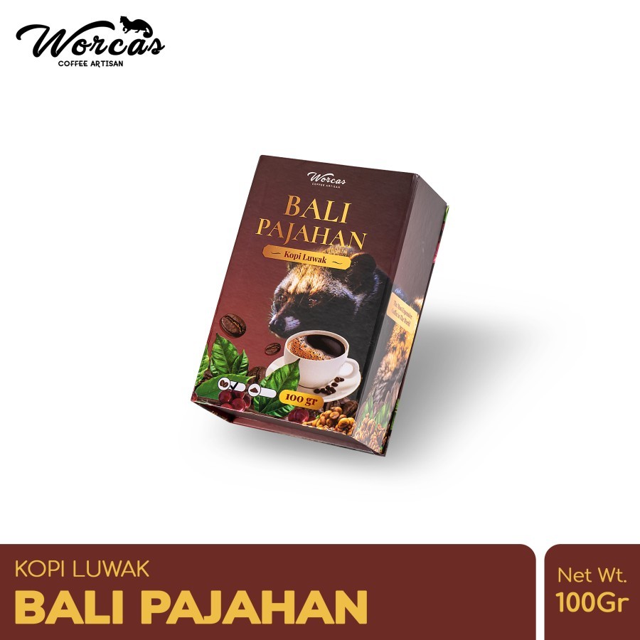 

Kopi Bali Pajahan WORCAS Wild Luwak Coffee 100gr - Classic Box Kopi Bali Pajahan