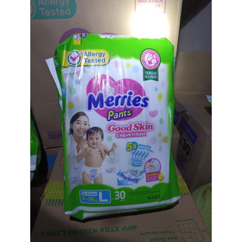 PAKET 2BAL POPOK SEKALI PAKAI MERRIES M34,L30,XL26