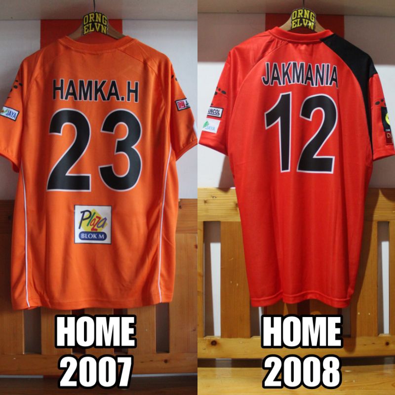 Nameset Retro Jersey Persija DIADORA 2007 & 2008 (RARE) + Nameset (Request)