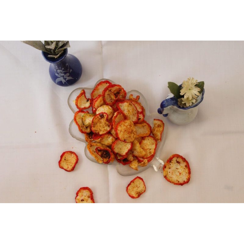 

Kerupuk Seblak daun jeruk Pedas 126gr