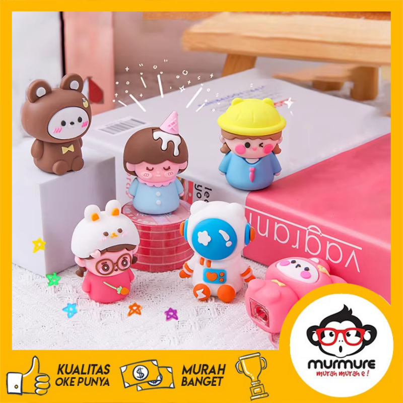 

MURMURE I RAUTAN MOTIF PINEN KARAKTER 3D / RAUTAN PENSIL PENGEROK SERUTAN PENCIL SHARPENER KARAKTER LUCU