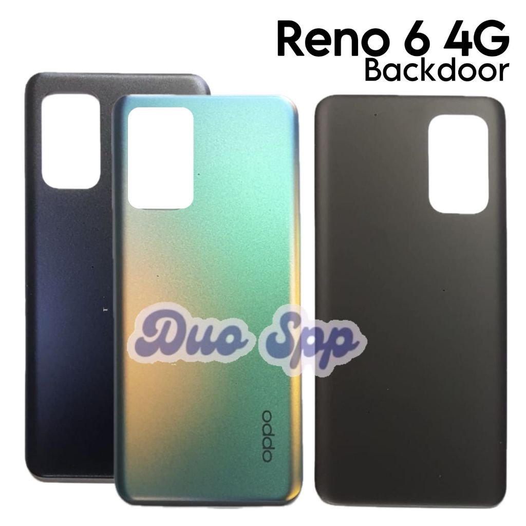 Original Backdoor Oppo Reno 6 4G / CPH2235 - Penutup Tutup Baterai Casing Belakang Backcase Backcove