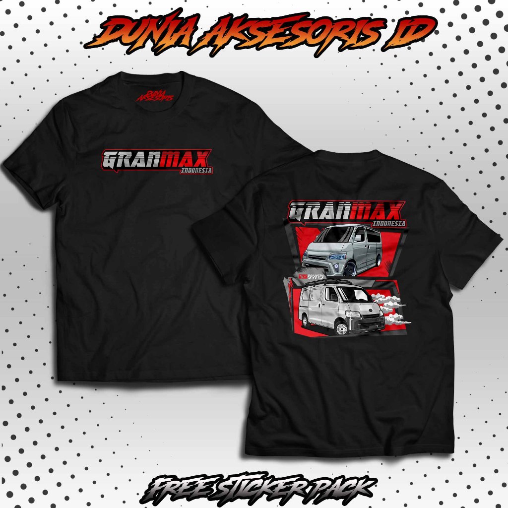 Kaos Grand Max Indonesia | Kaos Driver Muda Grand Max | Kaos Otomotif Racing Pria