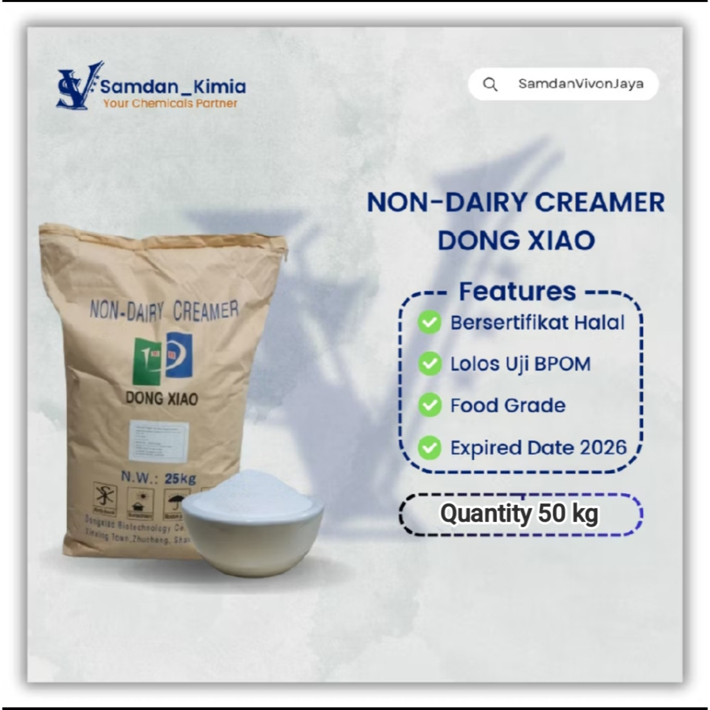 

Non Dairy Creamer Dx 5336 Ex Dong Xiao China {50kg} @2 Zak