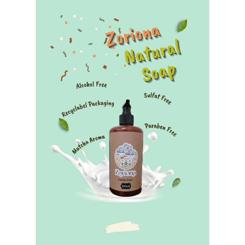 Sabun cair / natural soap / pembersih kulit / pembersih jerawat dibadan / castile soap / sabun casti
