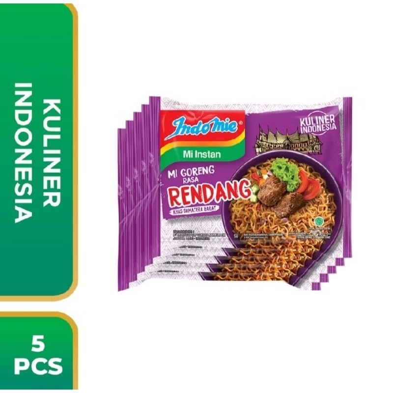 

5 Pcs - Indomie Goreng Rendang 91 g