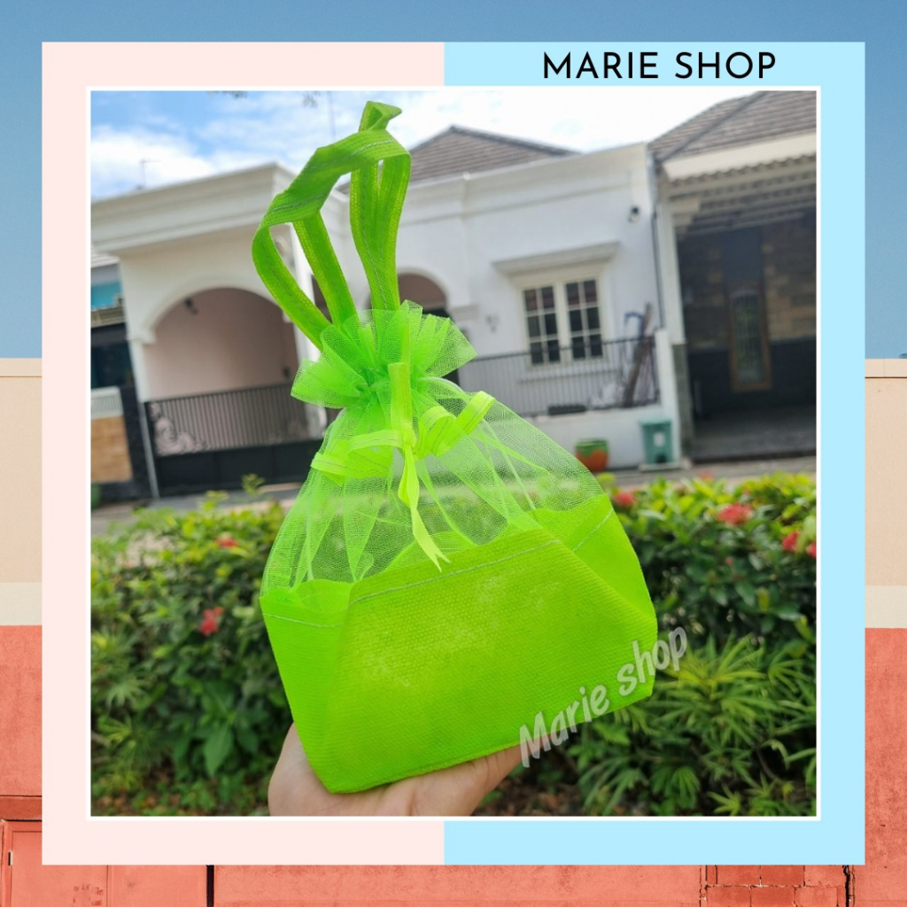 TAS SPUNBOND TILE / TAS KANTONG SERUT SOUVENIR / TAS SERUT SPUNBOND TOPLES