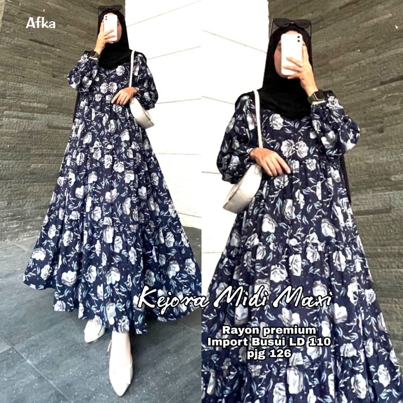 GAMIS VISCOSE • DRESS VISCOSE • Gamis Rayon • Dress Bahan Rayon Premium / MALINA MAXY BY WW