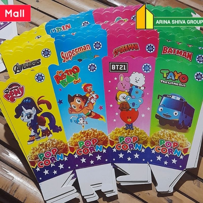 

300 LEMBAR KERTAS POPCORN 12 × 6 BAHAN IVORI PUTIH | BOX KEMASAN POPCORN BERKUALITAS | KARDUS KEMASAN POPCORN UKURAN 12 × 6 PRODUK TERBARU | DUS POPCORN 12 × 6 MURAH | TOKO POPCORN OFFICIAL | ARINA SHIVA GROUP 354