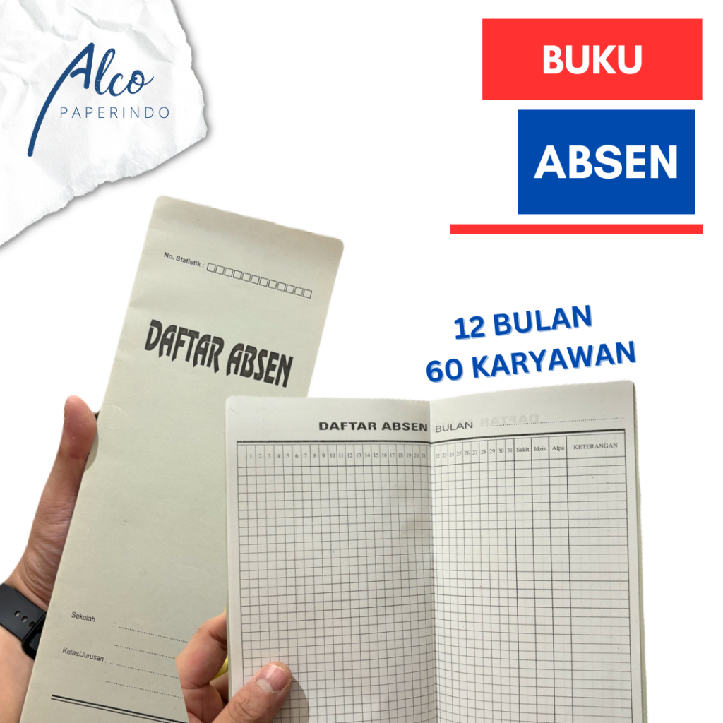 

Buku Daftar Absen 12 Bulan 60 Kolom Nama