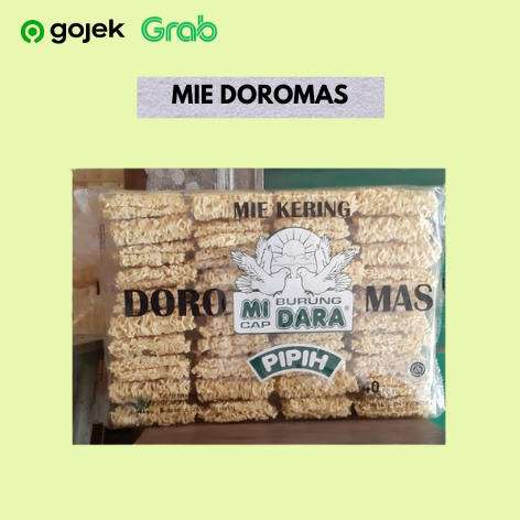 

Mie Kering Pipih Doromas Cap Burung Dara