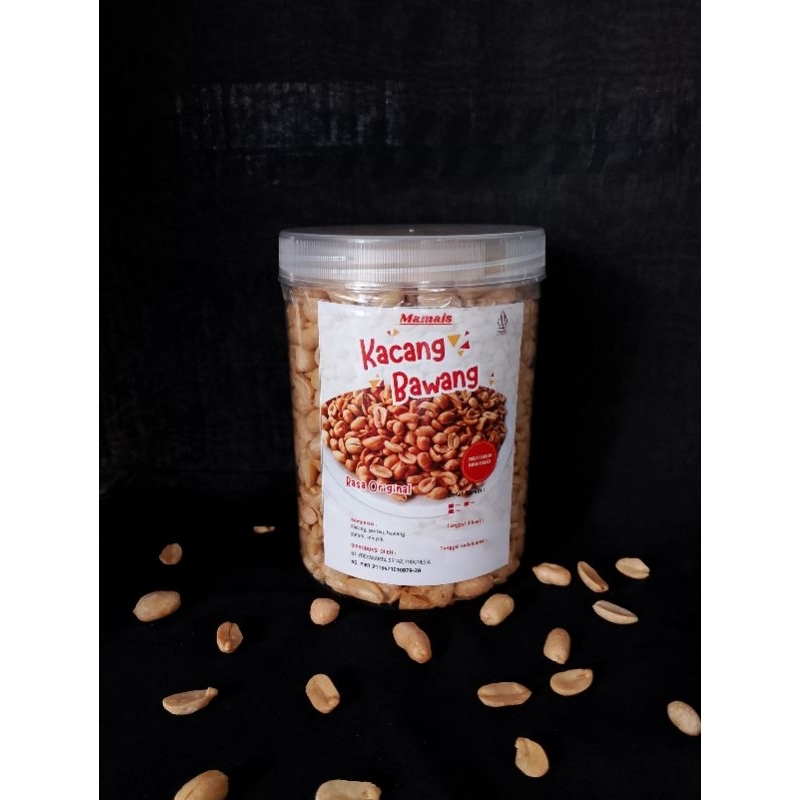 

Kacang Bawang Mamais Toples Rasa Original Berat 500g