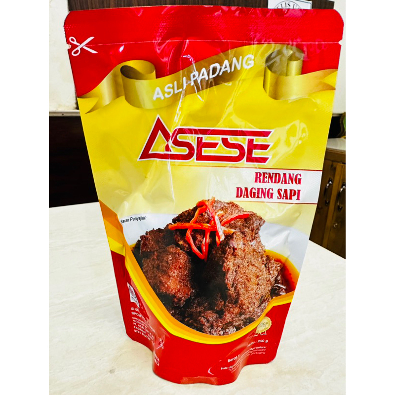 

Rendang Daging Asese 250gram isi 5 potong