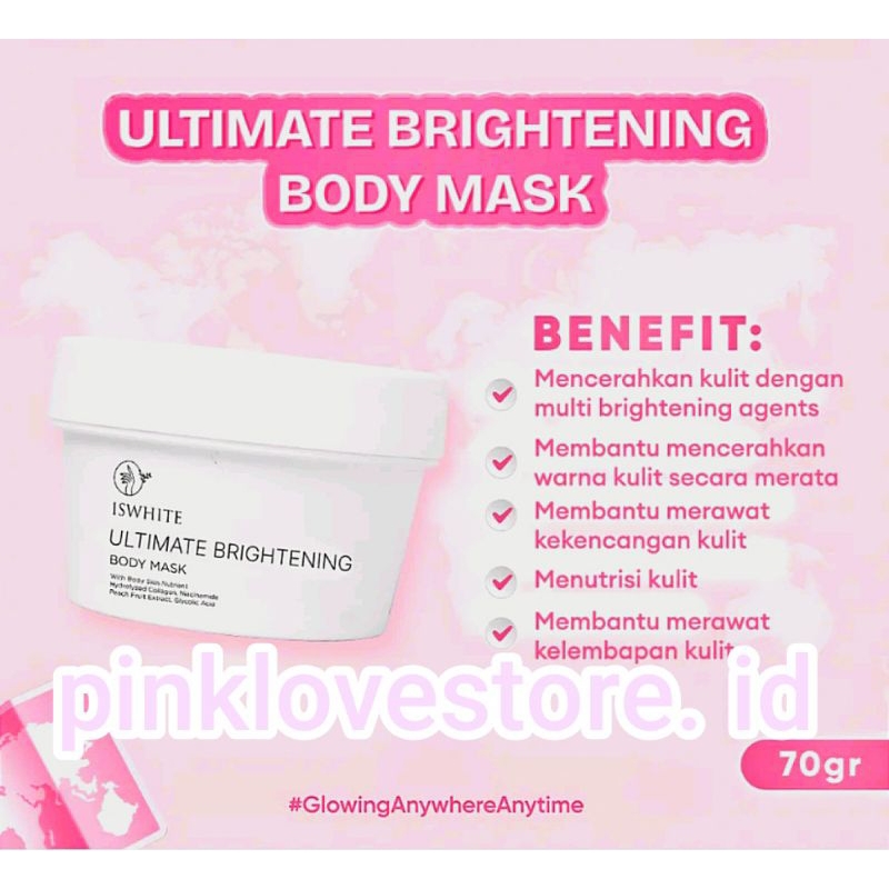 ISWHITE Body Mask Travel size 70gr