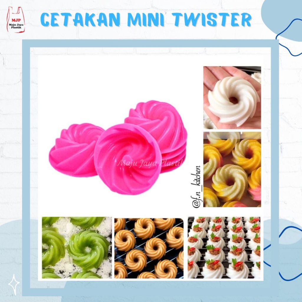 [Isi12] Cetakan puding mini Kue Kukus Jelly Puding Kue Putu Ayu Talam Bunga Mawar Jasmine Twister